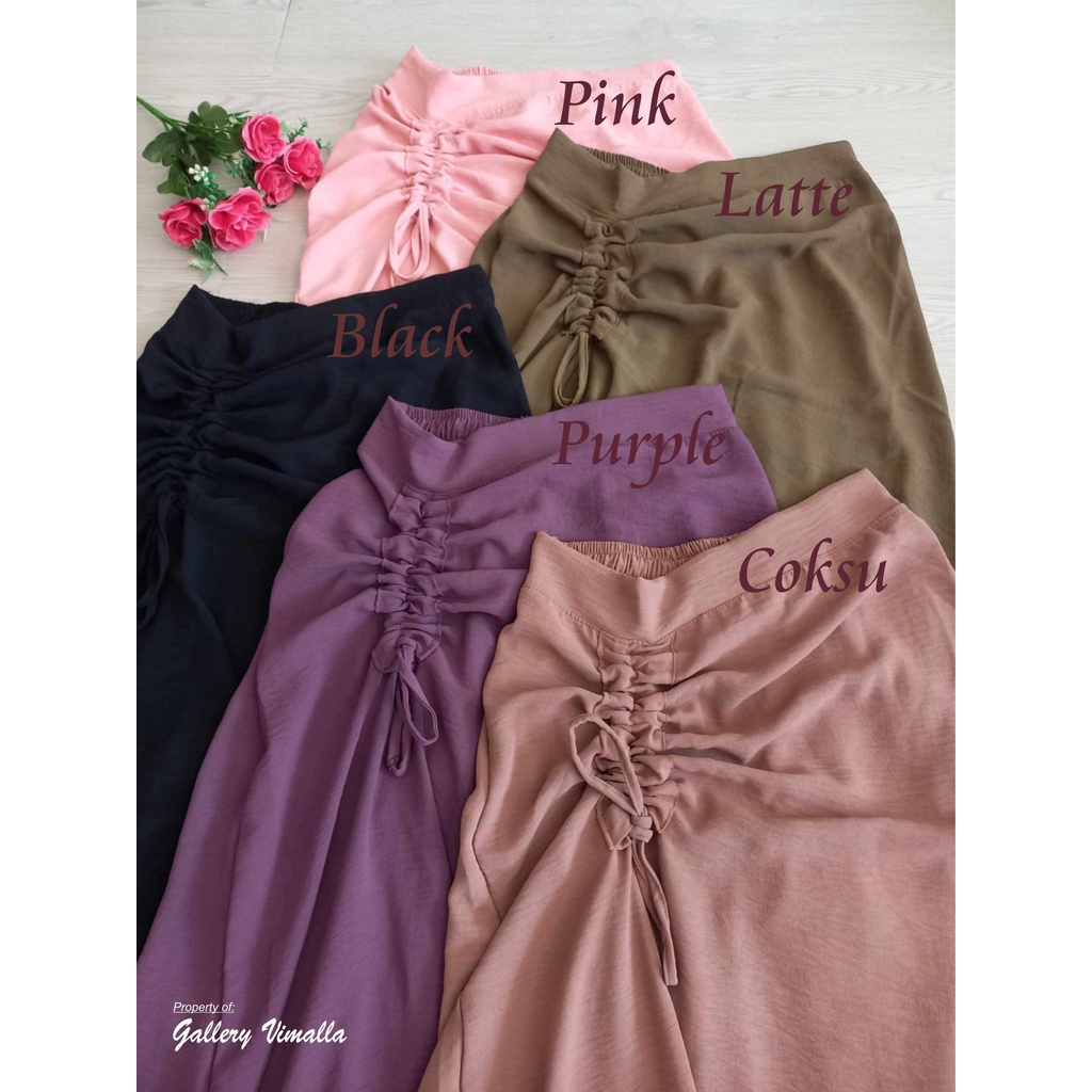 Rok Serut Dewasa Premium Crinkle Casual Style