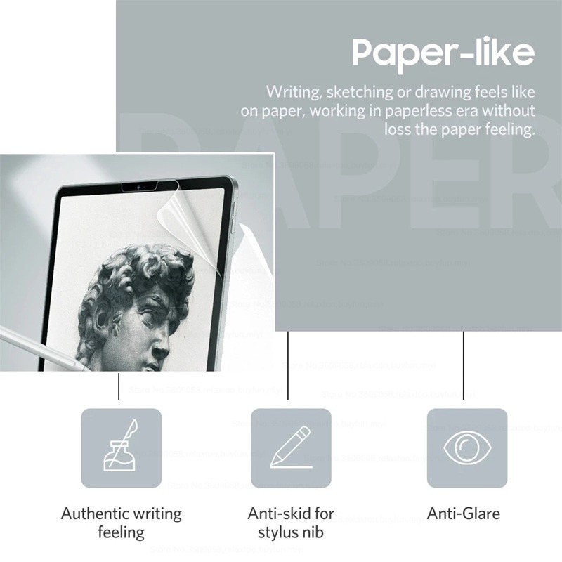 GOOJODOQ Paper Like Screen Protector Paperfeel Film For Ipad