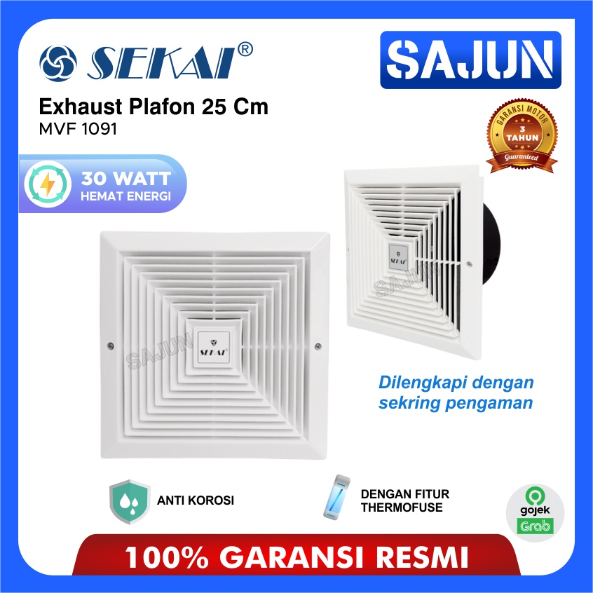 SEKAI Exhaust Fan 25 Cm MVF1091 Exhaust Plafon MVF-1091