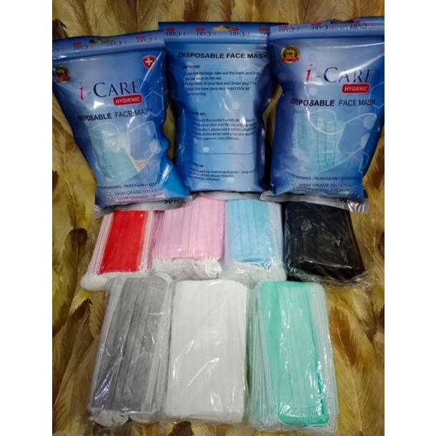 i care pouch 50pc warna embos