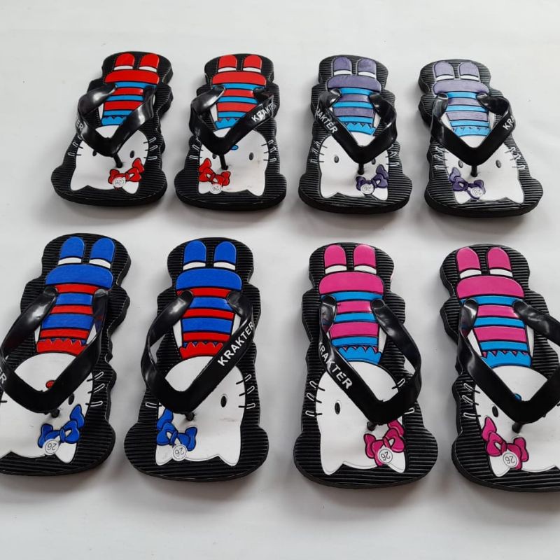 Sandal Anak Perempuan Model Sancu Motif Hello Kiity