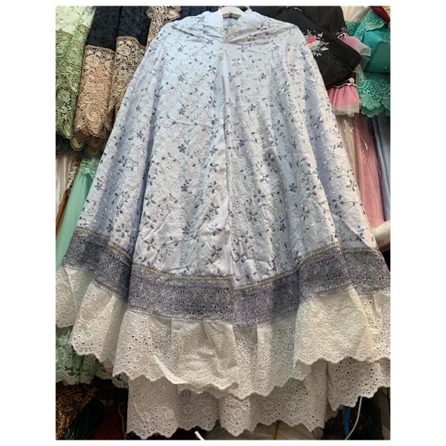 Mukena sutra paris renda