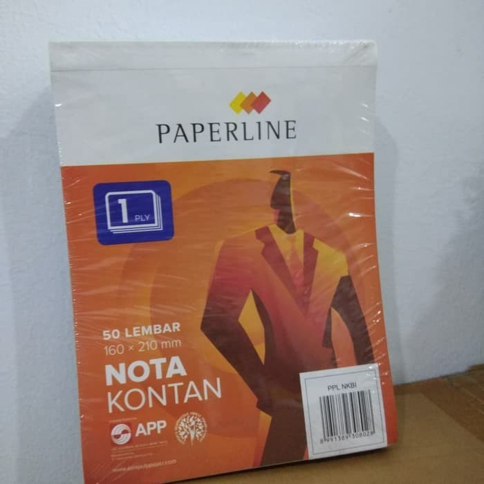 Nota Kecil 1 Ply / K1 Paperline / Nota Kontan K1 PPL