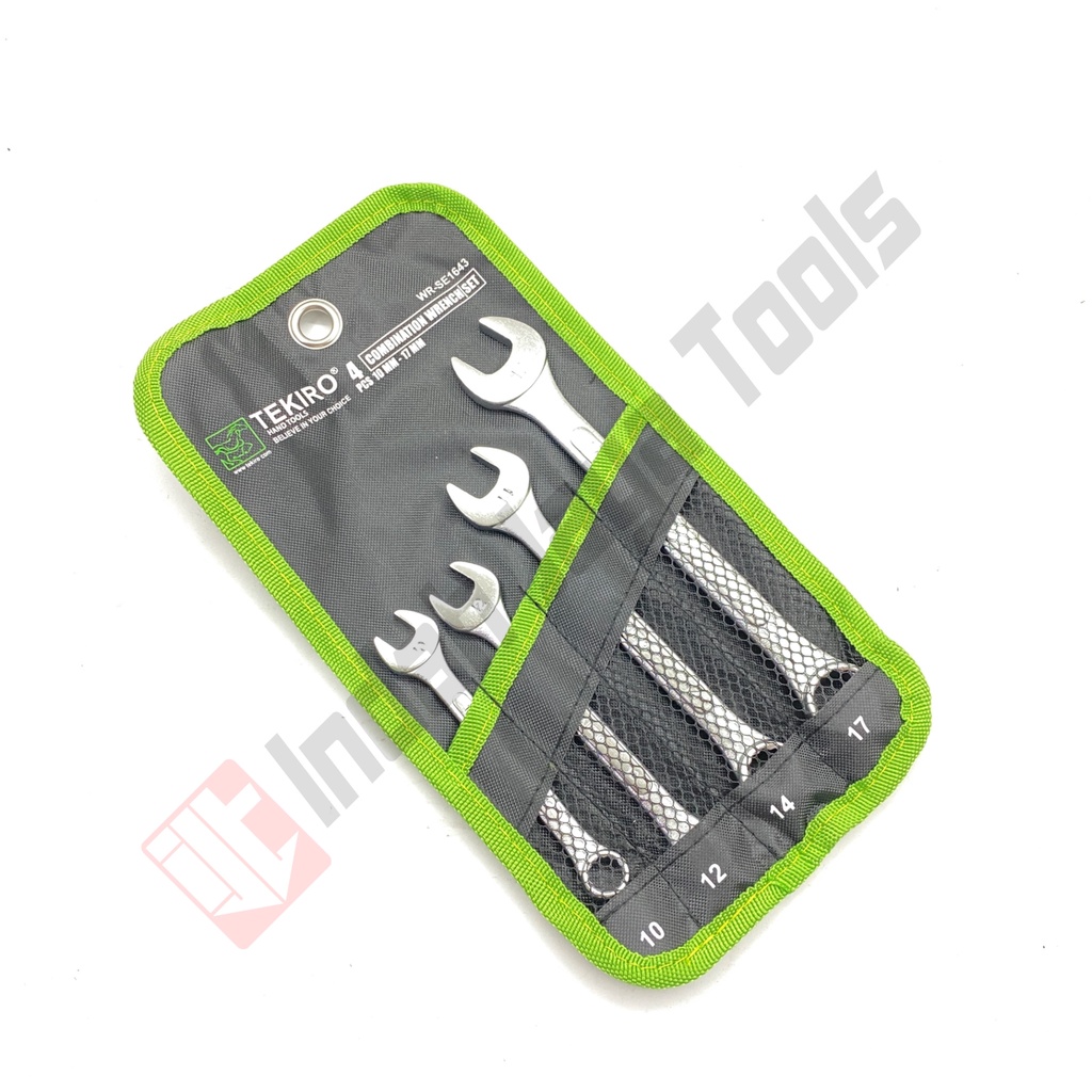 TEKIRO WR-SE1643 Kunci Ring Pas Set 4 Pcs 10-17 mm Combination Wrench