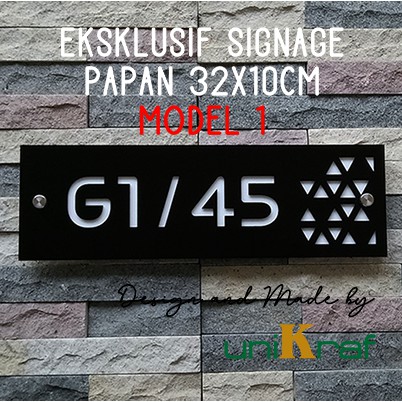 

Papan Nomor Rumah Modern Eksklusif - Acrylic - Persegi