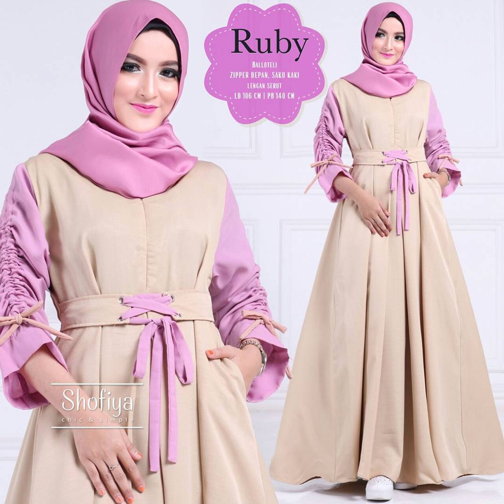 GAMIS SYARI ANNAJAH CAPUCCINO 900GR 110 140 ALLSIZE GAMIS SYARI BUSUI CADAR CREPE HQ POLOS MURAH I.