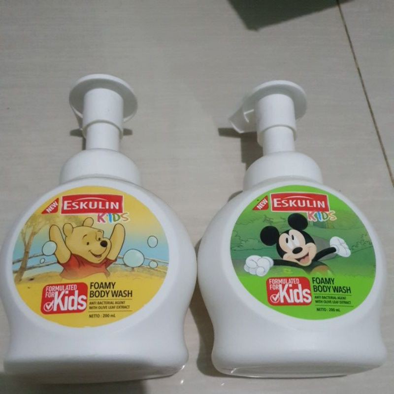 ESkulin foamy body wash botol 200ml