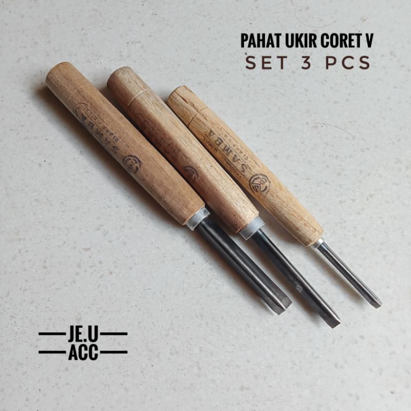 PAHAT UKIR JEPARA PAHAT UKIR CORET SET 3 PCS