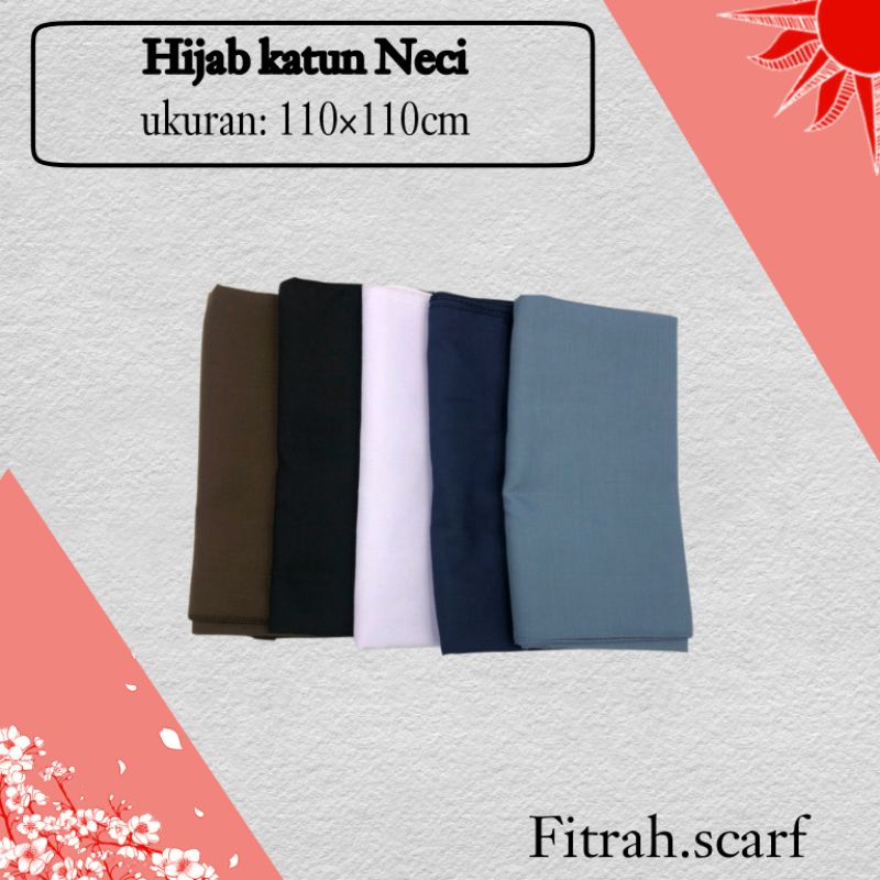 Hijab anak sekolah | Hijab katun neci