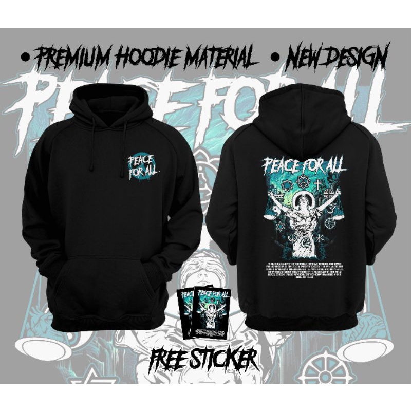 Jaket Hoodie Terate Peace For All Pluralisme