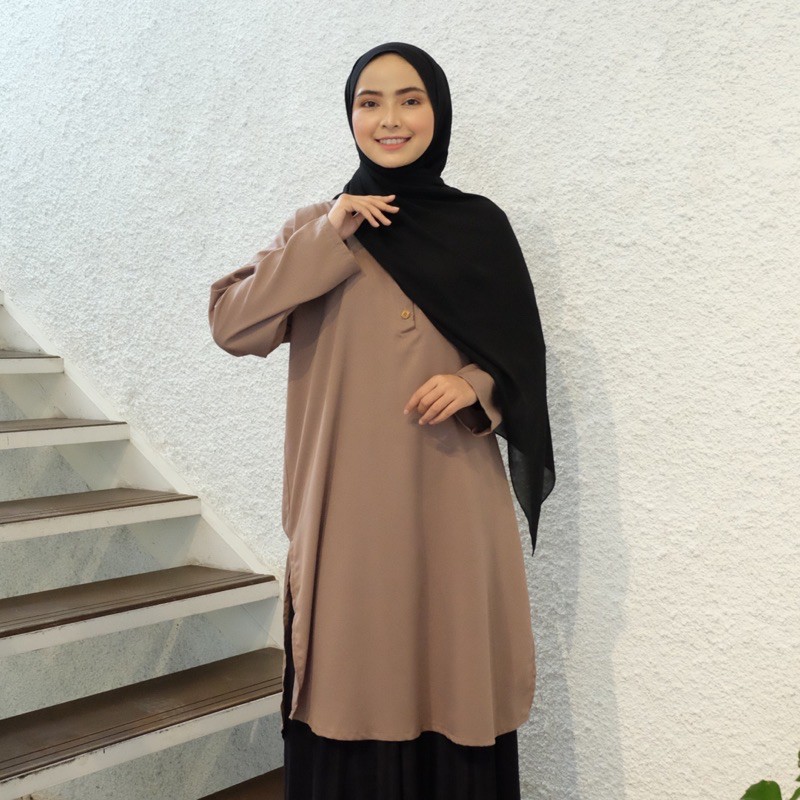 Tunik jumbo polos tunik oversize tunik cringkle tunik crinkle / Hawa Tunik busui