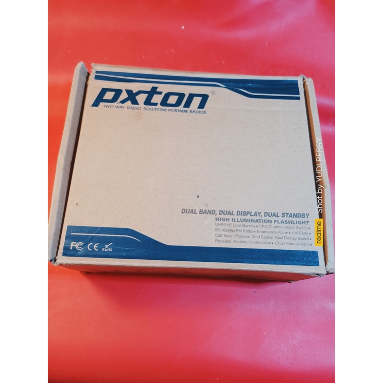 Ht Pxton Uv82 Frekuensi Dual Band UHF 400 sd 470 Mhz  dan VHF 136 sd 175 Mhz Kondisi Baru Bentuk Mac
