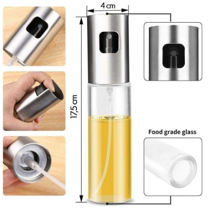 Botol Spray pump minyak goreng 100ml BBQ Kaca