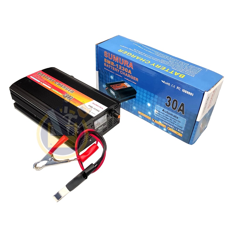 Charger Aki 1230A 30Amps  SUMURA Charger Inverter 1230A 30 Amps  Battery Charger Accu 1230 A Baterai charger