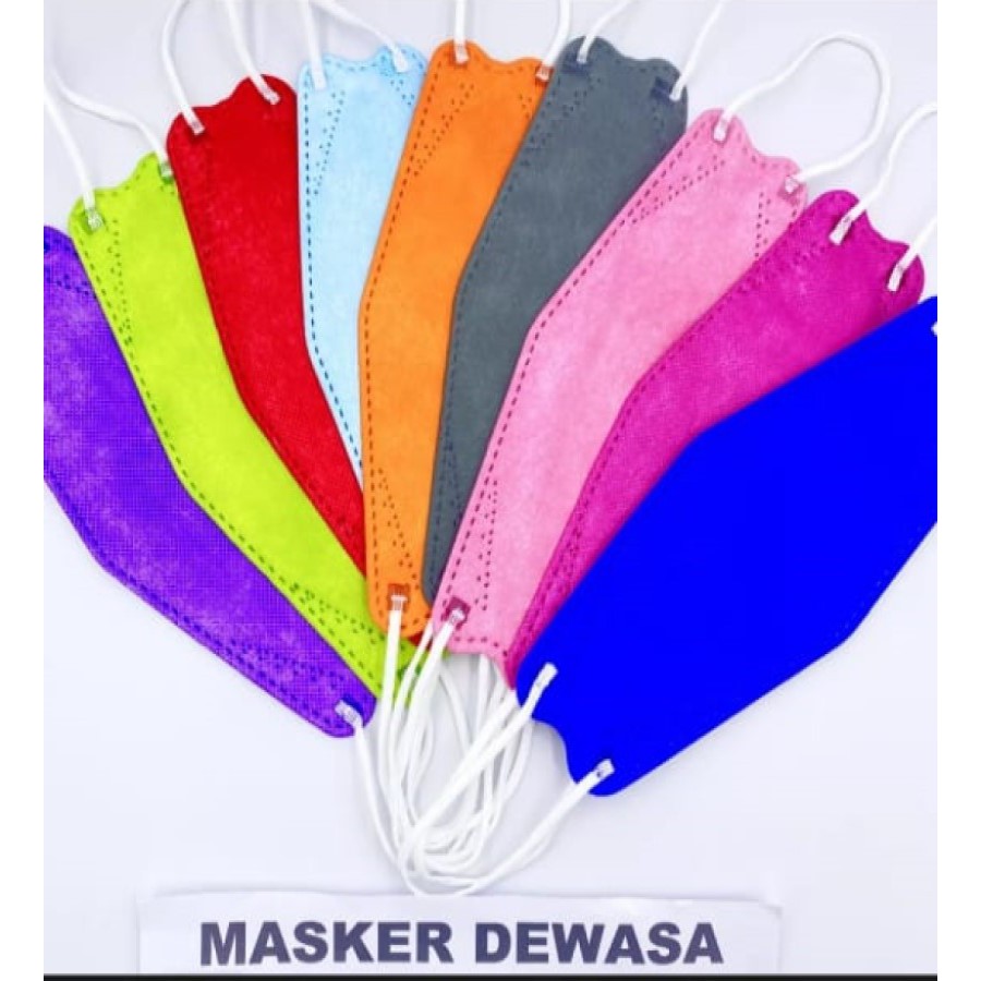 isi 10Pcs Masker mulut EVO KF94 4PLY Tebal Dewasa IMPORT High Quality K-POP KPOP BTS BT21 KOREA KN95