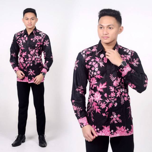 NEW ARRIVAL DISTRO BATIK PRIA BORDIR SOGAN HRB026 BATIKAF NOTOARTO BATIK