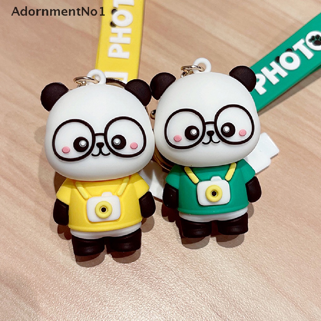 (AdornmentNo1) Gantungan Kunci Bentuk Kartun panda 3D