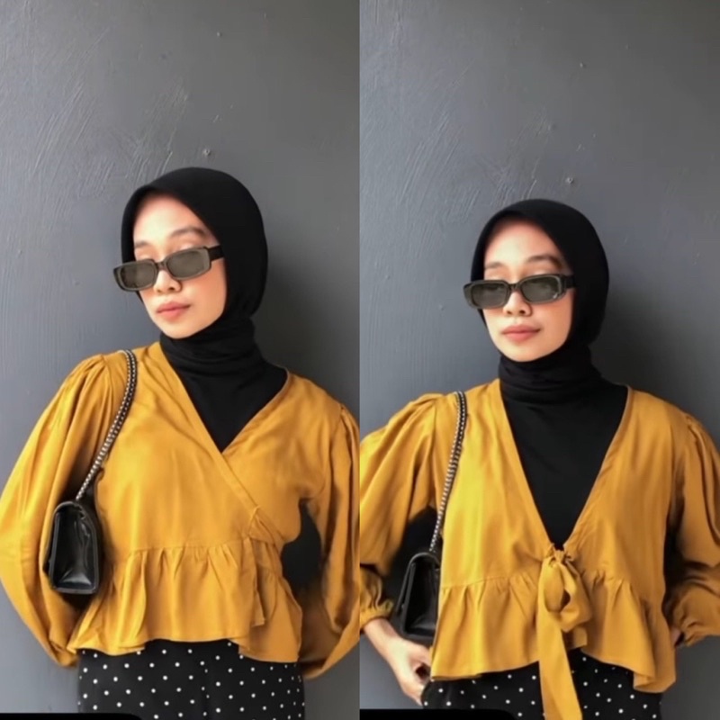 WRAP TOP RISKA | CROP TOP KEKINIAN