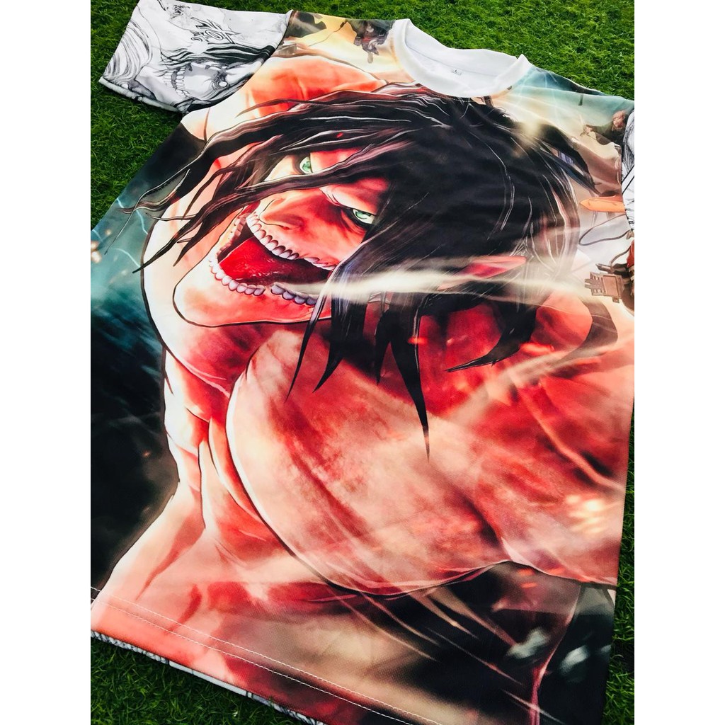 Tshirt Eren Titan Battle Attack on Titan Anime SNK AOT Shingeki No Kyojin