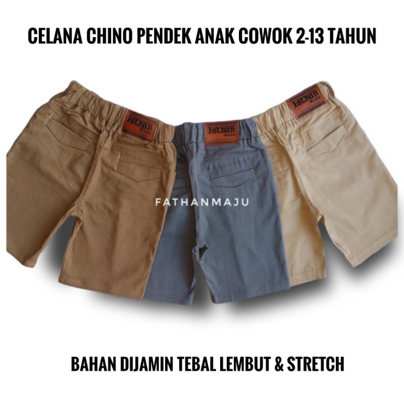 Celana Chino Pendek Anak Laki laki 3-13 tahun Celana 7/8 anak Cowok