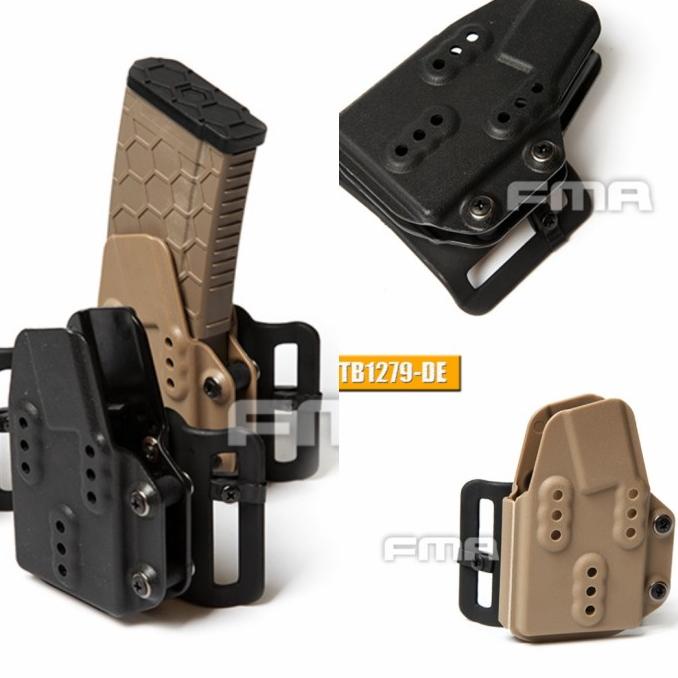Fma Kydex Mag M4 Pouch Tactical Ar Mag Carrier Aeg Gbbr Terbaru