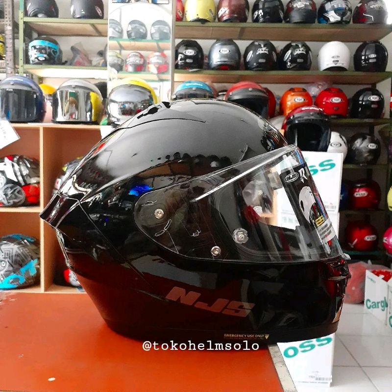 Helm NJS ZX1R Black Glossy ZX1 R