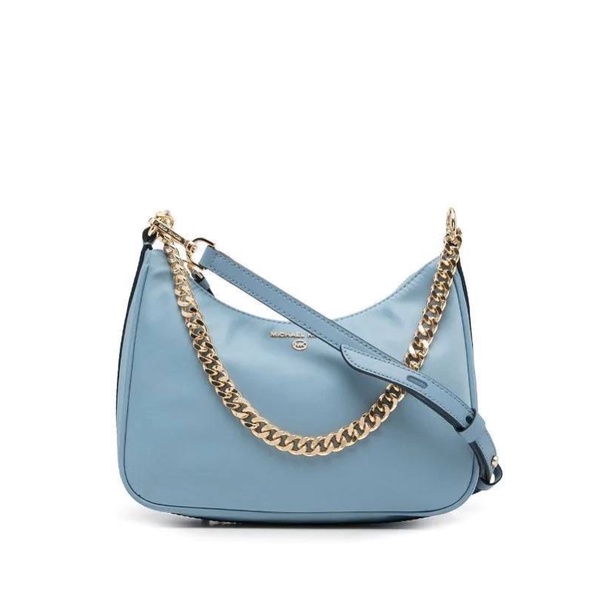 MICHAEL KORS Jet Set Medium Nylon Gabardine Crossbody Bag Chambray