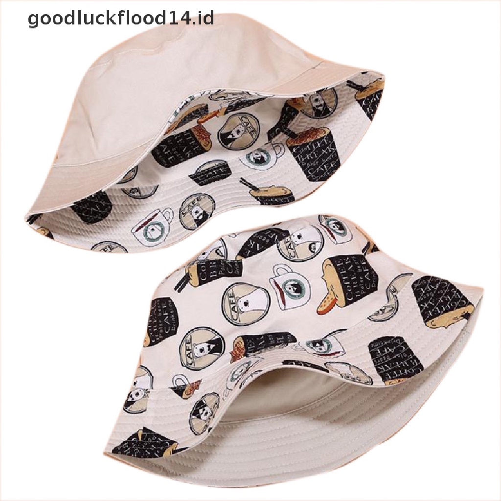 [OOID] 2019 Double Side Printed Animal Bucket Hat Fisherman Outdoor Travel Sun Cap New ID