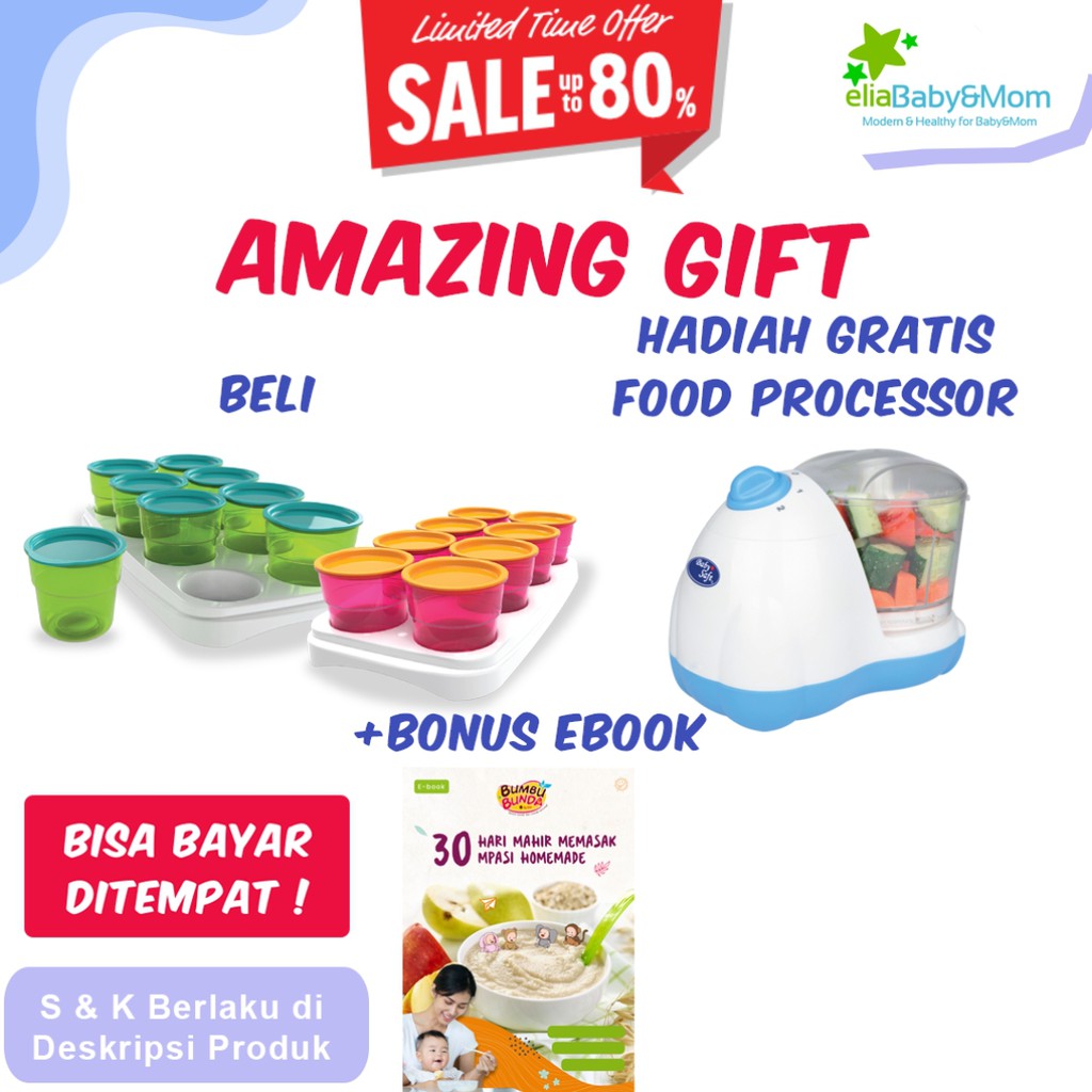 Baby Safe Multi Food Container Wadah Penyimpanan MPASI Baby Safe Multi Food Container Wadah Penyimpanan MPASI