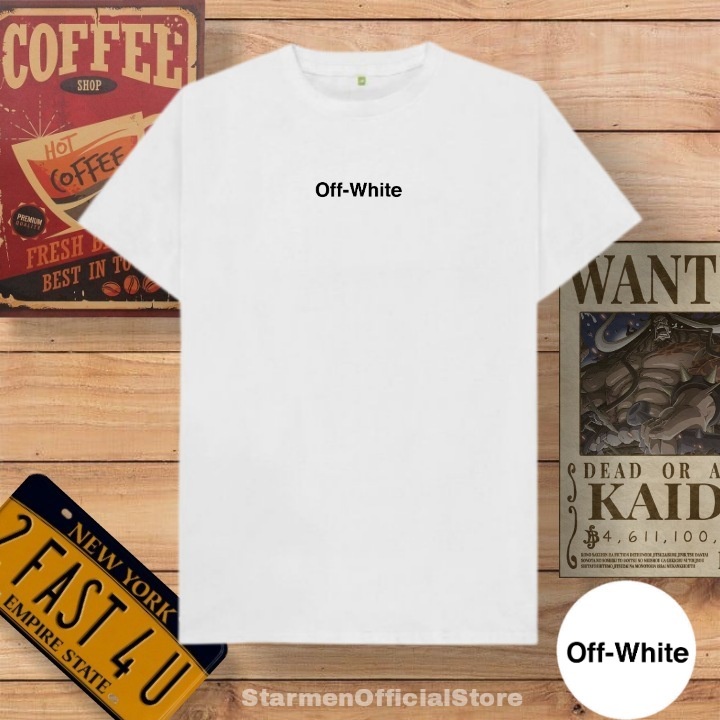 Kaos Distro Unisex OFF WHITE Katun Combed 30s / sablon polyflex /polyflex premium / Pakaian Pria Wanita Atasan Cowok Cewek /kaos kekinian / kaos viral / tshirt tumbrl tee basic /SIZE M , L , XL , XXL / kaus oblong oversize kaos murah best seller ready