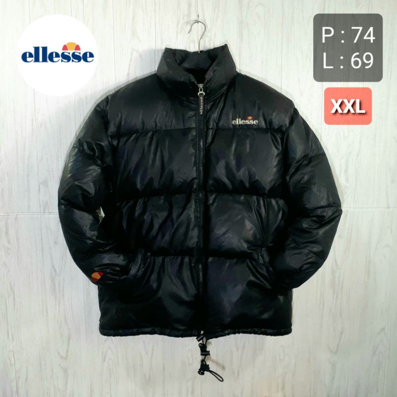 (COD) (PREMIUM RARE) ELLESSE PERUGIA Vintage Puffer Down Jaket Bulang Bulu Angsa Outdoor Casual Beka