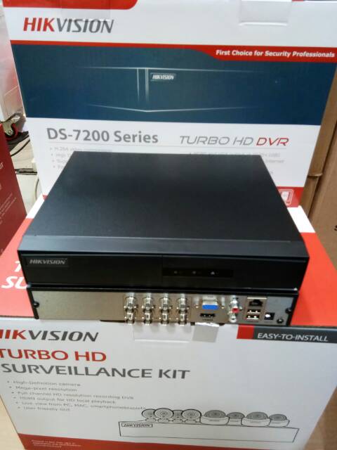 Paket cctv full set hikvision 8 chanel 2 megapixel  audio/ full hd 1080p