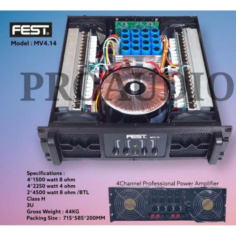 Power Amplifier Fest MV4.14 MV 4.14 MV4 14MV 4 14 Original