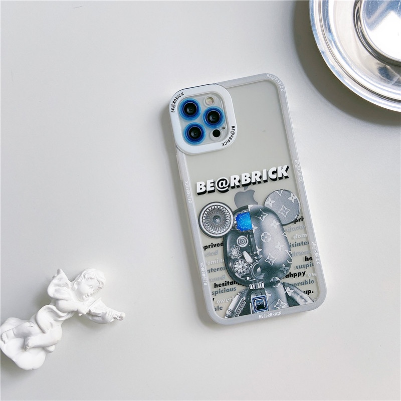 Personality Violent bear Angel eyes Shockproof Soft TPU Phone case IPhone 12 12Pro 12Promax 12mini 11 Pro Max X Xs Max XR 7 8 Plus