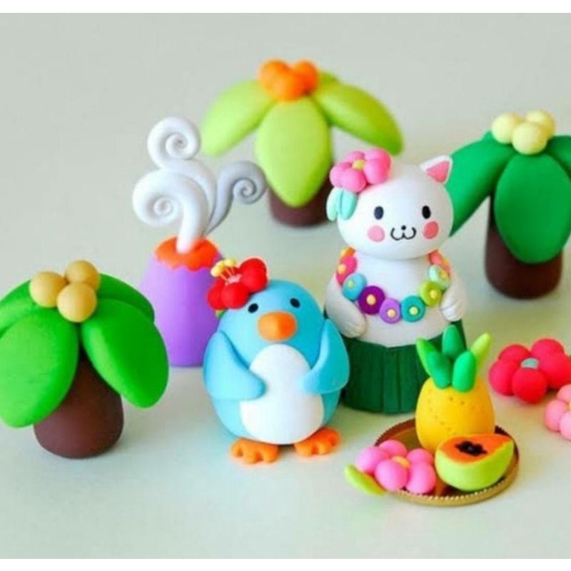 MAINAN ANAK MAGIC ULTRA LIGHT CLAY PER BIJI WARNA MEGIC POLIMER CLAY BAGUS MURAH KERAJINAN TANGAN