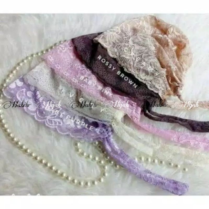 Ciput Brukat Tali / Ciput Tali Renda Ikat Belakang / Ciput Murah