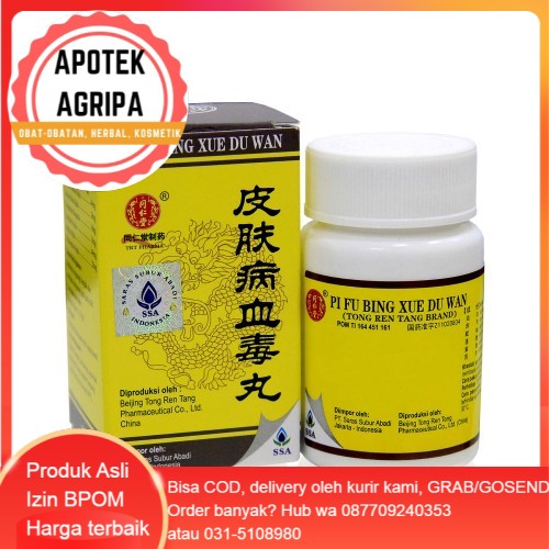 Pi Fu Bing Xue Du Wan/Obat Gatal Alergi Bersih Darah