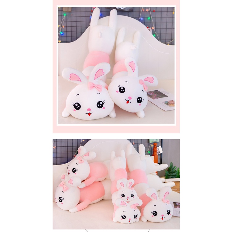 Guling Boneka Bunny Ulat Bahan Plush