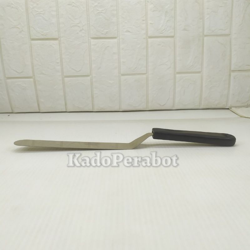 pisau mentega gagang hijau 32cm- pisau polesan kue tart - pisau hias kue