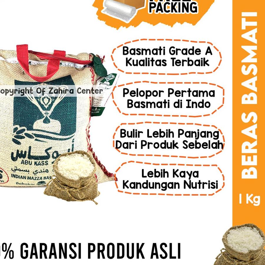 

Update! Beras Basmati Abu Kass 1kg Khas Timur Tengah Dari India Untuk Kebuli Kabsa Mandi Biryani ✔