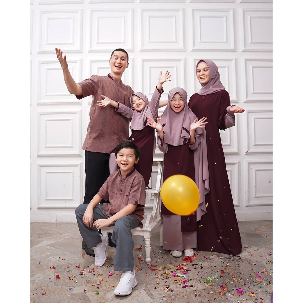 SARIMBIT NIBRAS CARINA BURGUNDY / GAMIS CARINA BURGUNDY