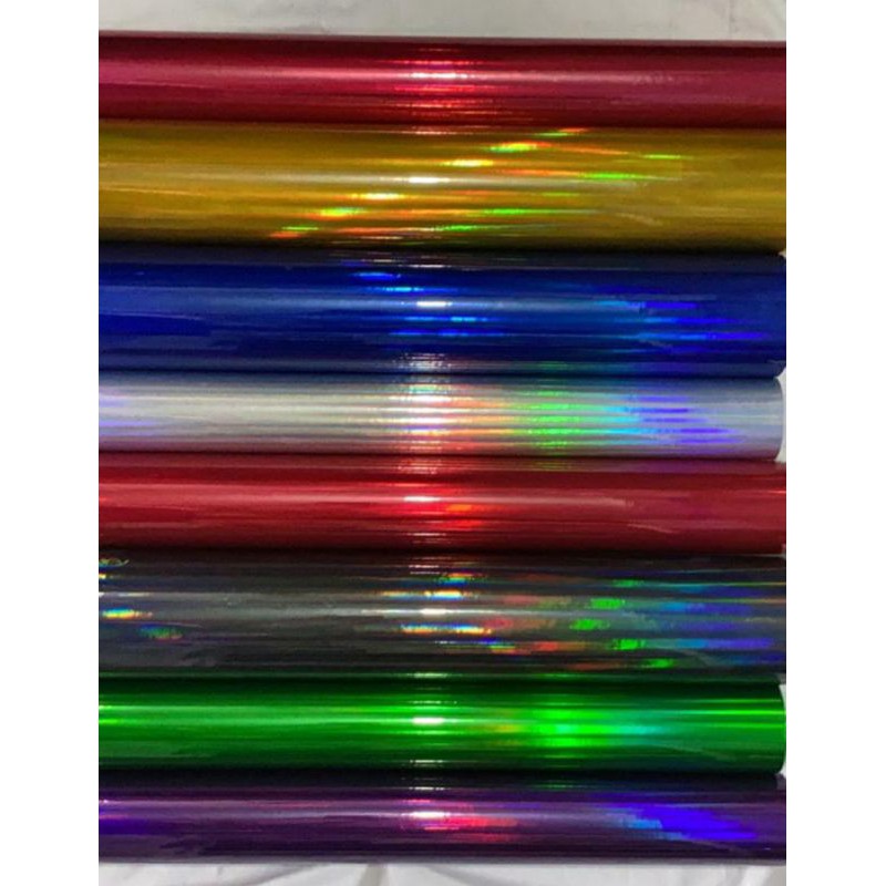 

Sticker laser chrome hologram warna lebar 50cm