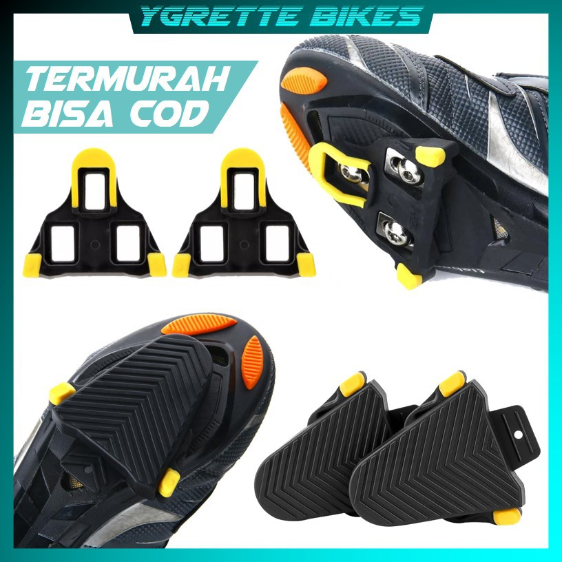 YGRETTE - PEDAL CLEAT ROAD BIKE BALAP TERMASUK RUBBER COVER SHIMANO