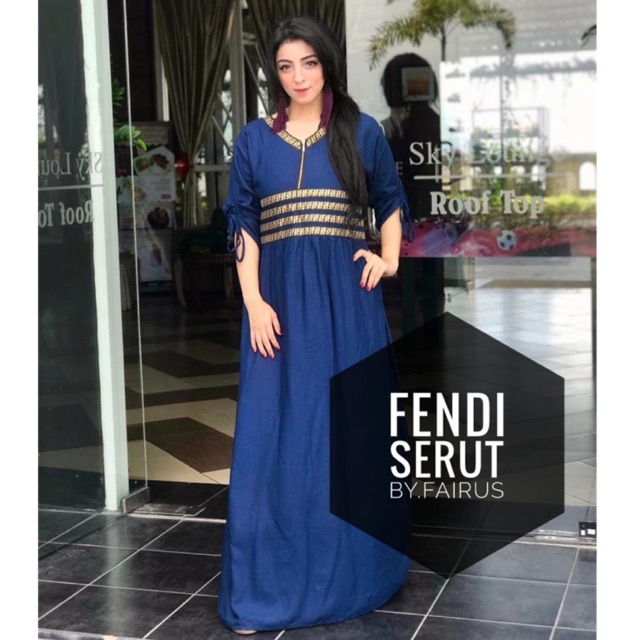 Daster Arab Fendi Serut by Fairuz