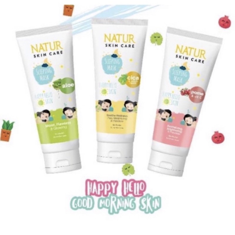 NATUR Sleeping Mask ALOE VERA - POME - CICA - 100 ml Natur SkinCare