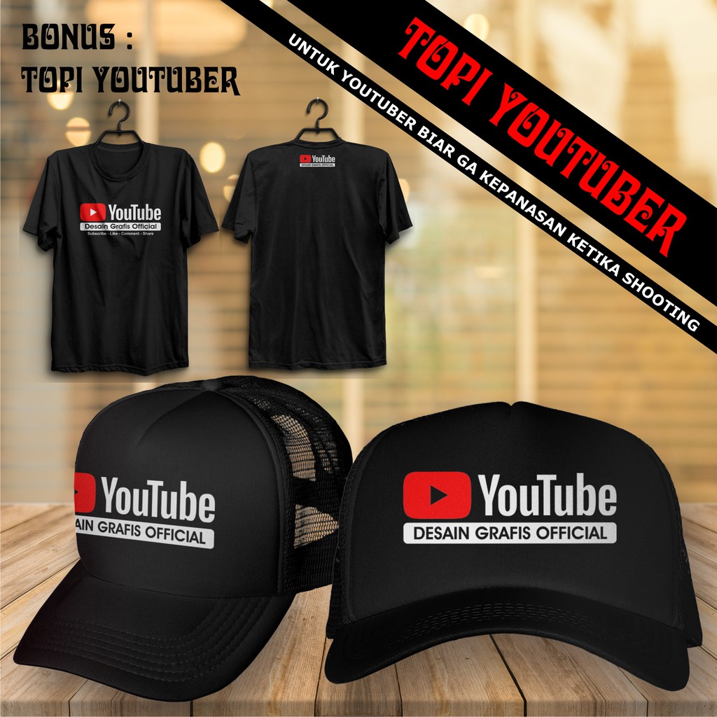 Topi Youtube, topi youtube nama channel