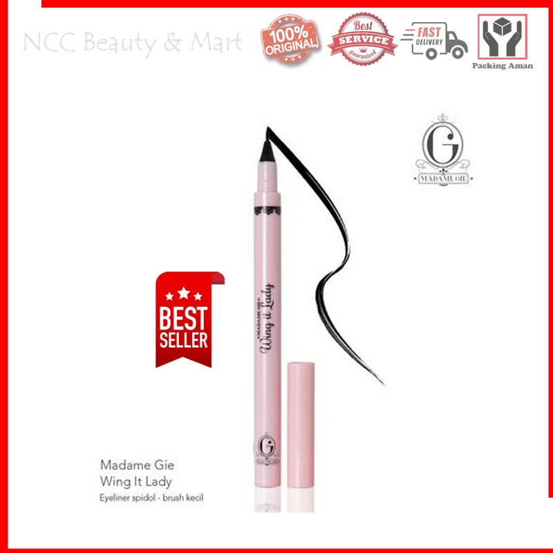 * NCC * Madame Gie Eyeliner Wing It Lady Eyeliner Spidol Brush Kecil