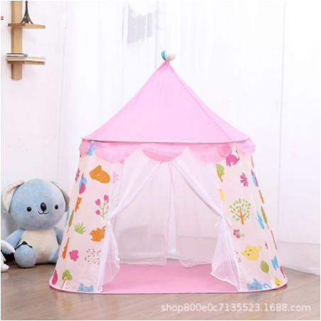 Tenda Anak Model House 2 Pintu Tenda Bermain Princess Castle Tenda Bentuk Istana RS33