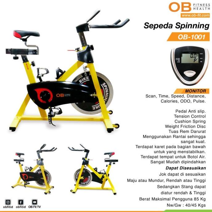 Sepeda Statis OB FIT OB-1001 sepeda fitness spinning bike