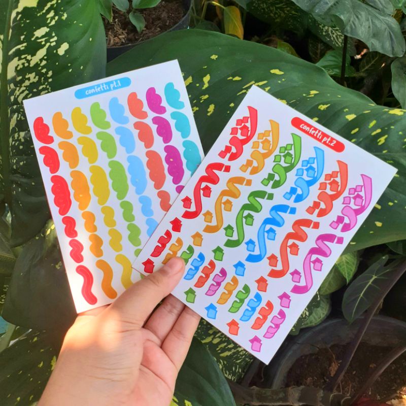 

Sticker Polcos Confetti Ribbon Deco bullet journal polaroid